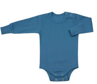 Dětské rostoucí body Esito vel. 56/62-92/98 žebrované modré