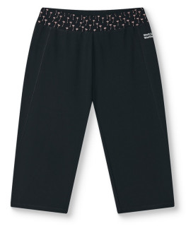 Dámské 3/4 legíny Wolf Wolf & Wolfie H2641A vel. M-XL černé / pas černý + pampelišky