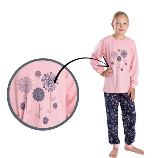 Dívčí pyžamo Betty Mode vel. 140,146 růžové mandaly