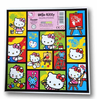 Samolepky Hello Kitty malířka