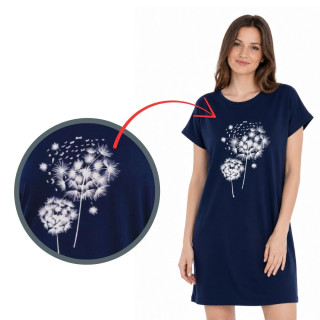 Dívčí noční košile Betty mode vel. 164 tmavě modrá pampelišky