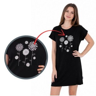 Dívčí noční košile Betty mode MANDALY vel. 158-170 černá