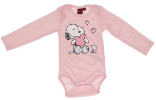 Dívčí body Snoopy vel. 62/68-86/92 růžové