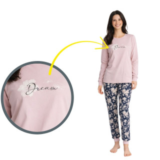 Dívčí a dámské pyžamo Betty Mode vel. 158 Dream starorůžové